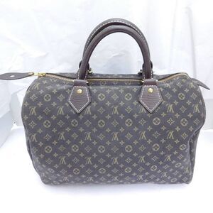 Authentic Louis Vuitton Mini Lin BANDOLIERE SPEEDY 30 Satchel Bag